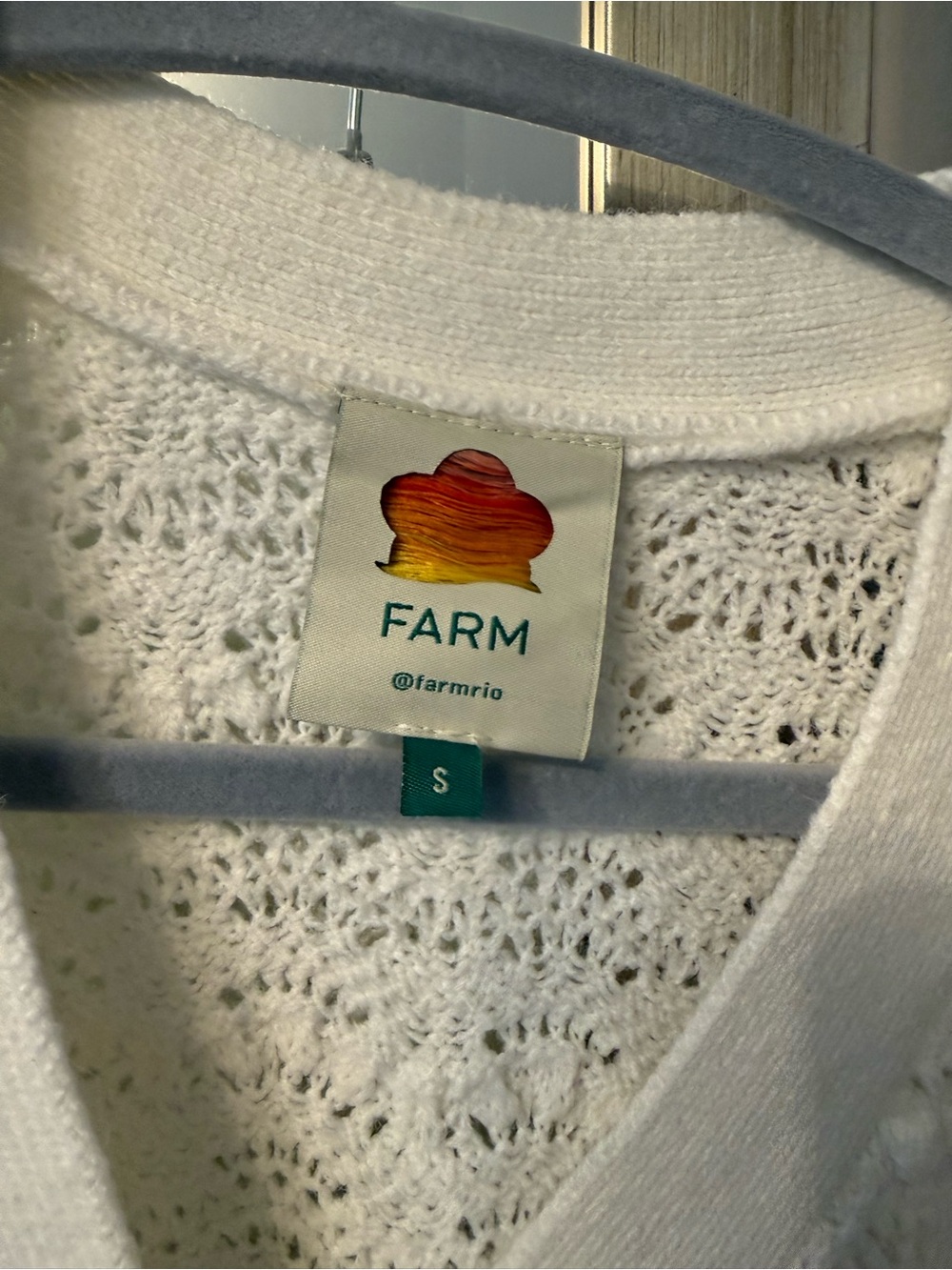 FARM Rio Open-Knit Button Cardigan - Picture 3 of 5